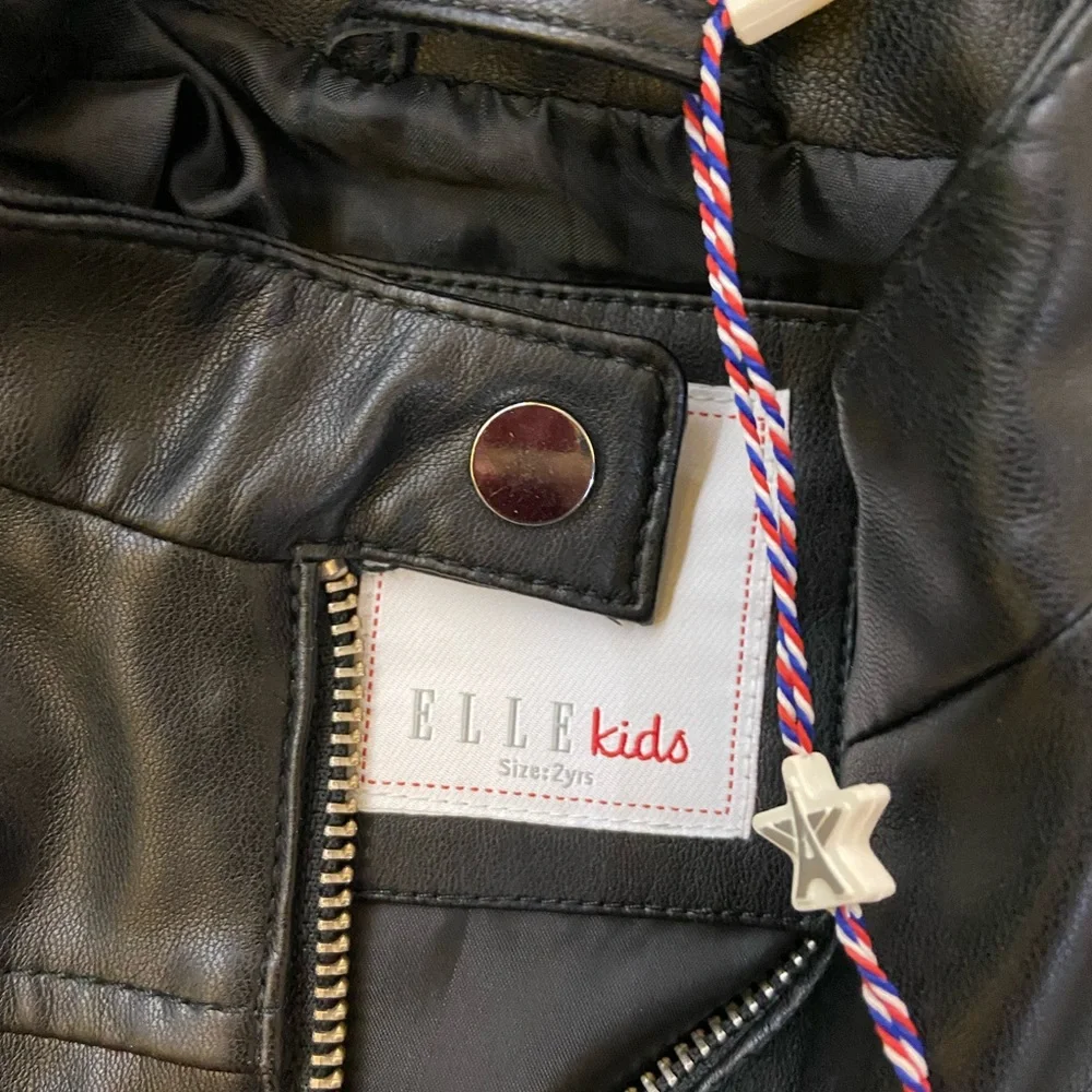 Elle kids faux leather jacket - Picture 2 of 3